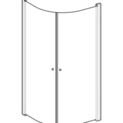 Duschhörna Contura Shower Showerama RundMått: 900x900x2000 mm