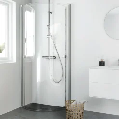 Duschhörna Hafa Igloo Pro U 80x95 Klarglas