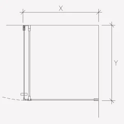 Duschhörna Invitrea Flair GH21 med Glasrengöring