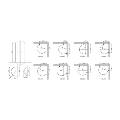 Duschhörn Arrow Free Mini Klarglas