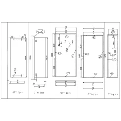 Duschkabin Bathlife Ideal 90x90 Elegant