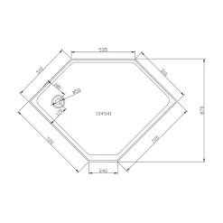 Duschkabin Bathlife Ideal 90x90 Elegant
