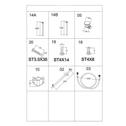 Duschkabin Bathlife Ideal 90x90 Rak