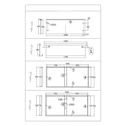 Duschkabin Bathlife Ideal 90x90 Rak