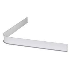 Duschsarg Leijma Stabil L-Form Vit