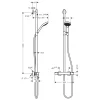 Duschset Hansgrohe Croma Select S SemiPipe Multi