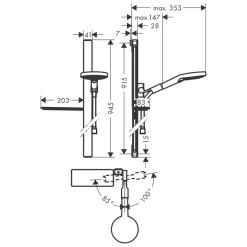 Duschset Hansgrohe Raindance Select S 120 3jet 90