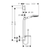 Duschset Hansgrohe Raindance Select E 120 Krom