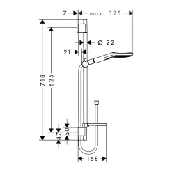 Duschset Hansgrohe Raindance Select E 120 Krom
