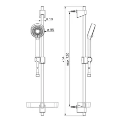 Duschset Oras Apollo 544 3 Jet