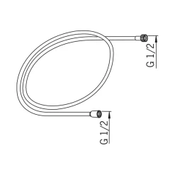 Duschslang Oras Apollo 1,5 m