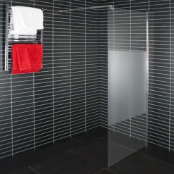 Duschvägg Arrow Wall Delvis Frostat Glas