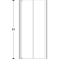 Duschvägg Contura Shower Space Rak
