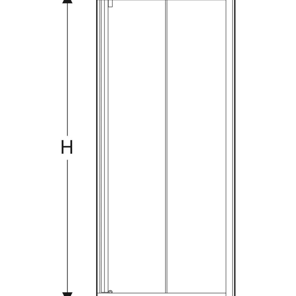 Duschvägg Contura Shower Space Rak