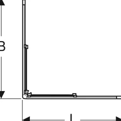 Duschvägg Contura Shower Space Rak