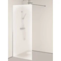 Duschvägg Hafa Igloo Pro I-WALLGlas: Frostat glas, Profil: Aluminium, B: 675 mm