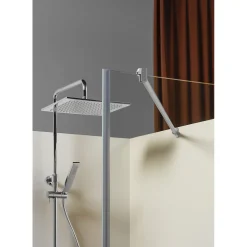 Duschvägg Hafa Igloo Pro I-WALLGlas: Frostat glas, Profil: Aluminium, B: 675 mm
