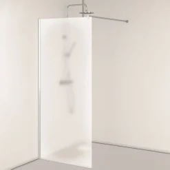 Duschvägg Hafa Igloo Pro I-WALLGlas: Frostat glas, Profil: Aluminium, B: 675 mm