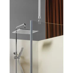 Duschvägg Hafa Igloo Pro I-WALLGlas: Frostat glas, Profil: Aluminium, B: 675 mm