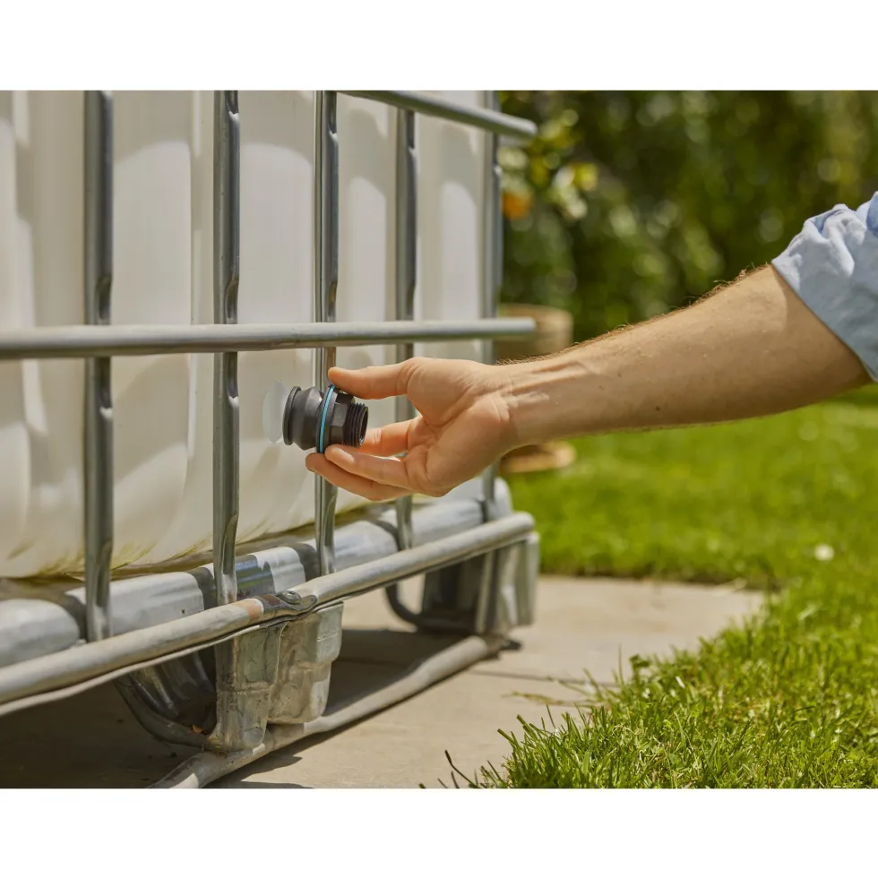 E-anslutning Gardena Plug In G1"/G3/4" Till Regntunna