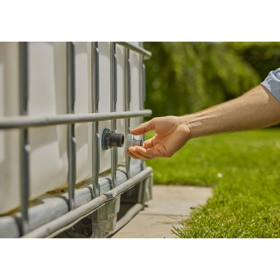 E-anslutning Gardena Plug In G1"/G3/4" Till Regntunna
