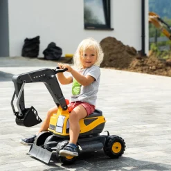 Elbil Falk Volvo Grävmaskin Med Öppen Hytt
