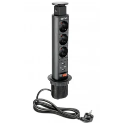 Elpelare Blanco GTV Smal med 2 USB och 3 Jordade Uttag