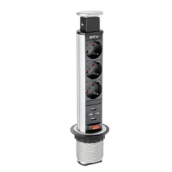 Elpelare Blanco GTV Smal med 2 USB och 3 Jordade Uttag