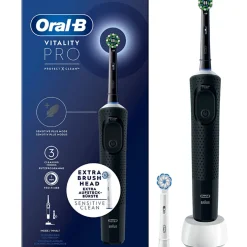 Eltandborste Oral-B Vitality Pro Svart med Extra Refill & 3 Borstningslägen