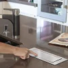 Eluttag Beslag Design Backflip med USBRostfri