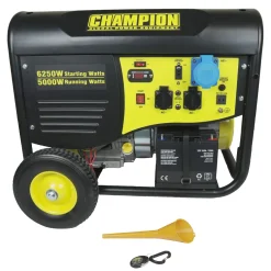 Elverk Champion Generators CPG6500E2 5,5kW 1-fas bensin med fjärrstart