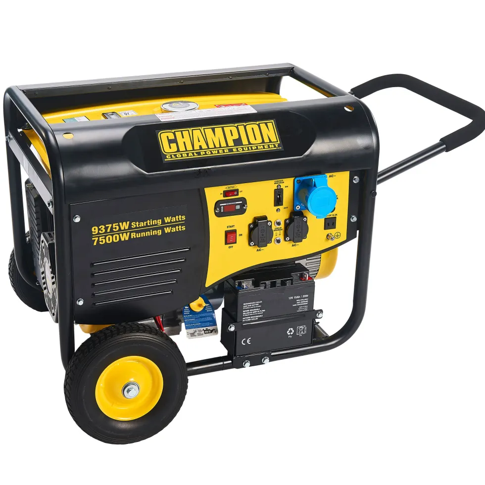Elverk Champion Generators CPG9000E2 8kW 1-fas bensin med fjärrstart