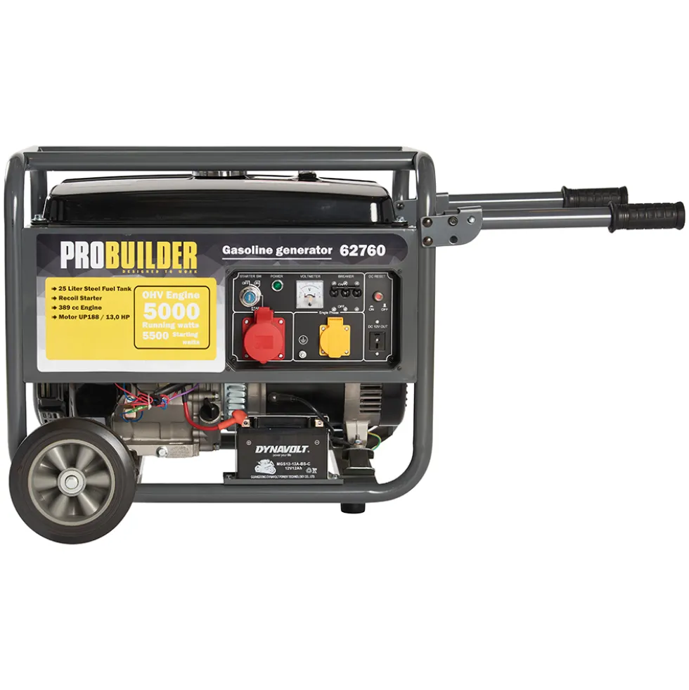 Elverk Probuilder 5000W/Max 5500W (Schuko) 389 cc