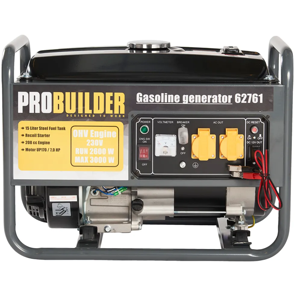 Elverk Probuilder 2600W/Max 3000W (Schuko) 208 cc