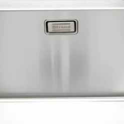 Enkelvask Strand Stainless SOLID med clips och blandarplats