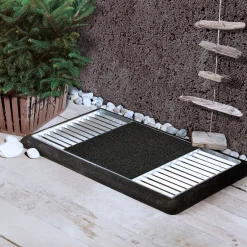 Entrégaller PLUS Cubic med Centrerad Matta och Gummiram