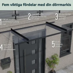 Entrétak Canopia by Palram Göteborg XL 2235 mm