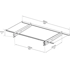 Entrétak Canopia by Palram Helsingborg Glas Akrylglas 2050 mm