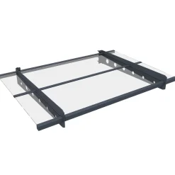 Entrétak Fornorth Modern Aluminium/Akryl 120x80 cm Väderbeständig