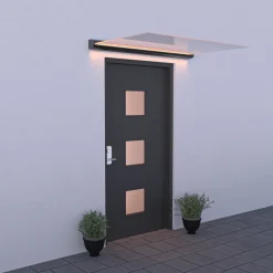 Entrétak Skotte Garden Glas med LED