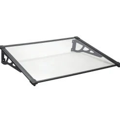 Entrétak Skotte Garden Svart Aluminium Polykarbonat 120x90 cm