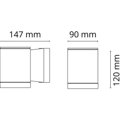 Fasadarmatur SG ARMATUREN Metro 4,5W IP44 LED