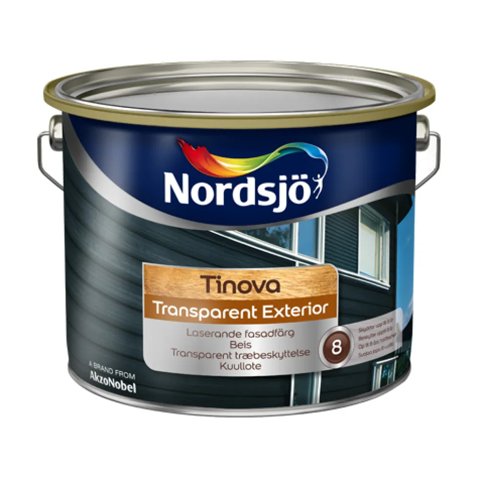 Fasadlasyr Nordsjö Tinova Transparent 361 Black