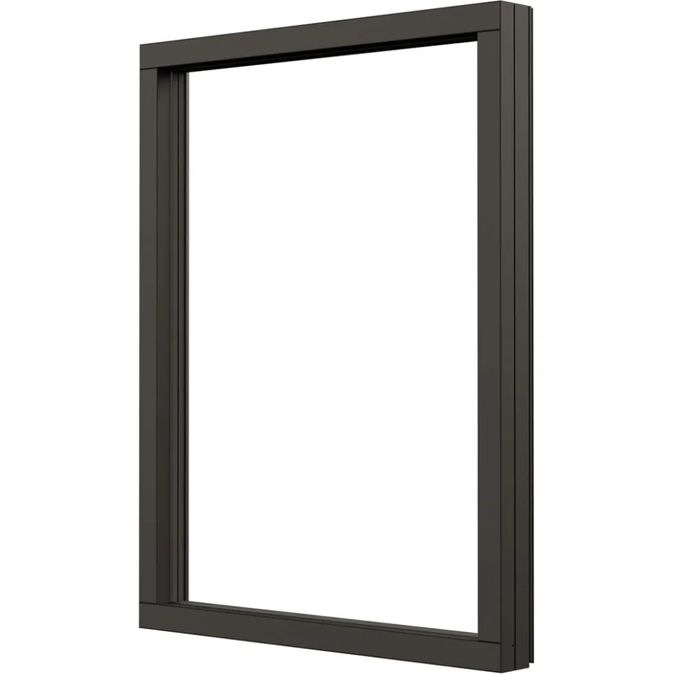 Fast Fönster NorDan NTech Aluminium BlackLine Svart