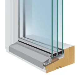 Fast Fönster Sveafönster Effekt Trä 3-glas