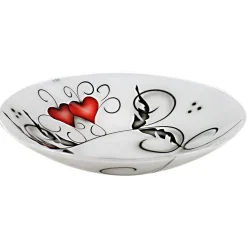 Fat Nybro Crystal Heart Crystal Ink