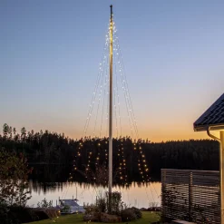 Flaggstångsbelysning Star Trading Shiny LED-Ljusslinga med 500 Varmvita Ljus 10 Meter