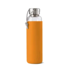 Flaska black+blum Glas Rubber 600 ml Campingvattenflaska