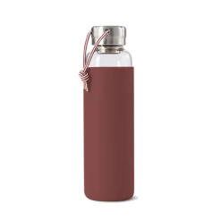 Flaska black+blum Glas Rubber 600 ml Campingvattenflaska