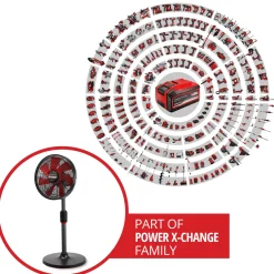 Fläkt Einhell GE-CF 18/320 P Li-Solo Sladdlös utan Batteri